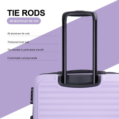 Travelhouse - Juego de 3 maletas rígidas ligeras con ruedas giratorias y cerradura TSA (20 x 24 x 28 pulgadas, morado claro)