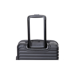 20" Carry on ABS Luggage Lightweight Suitcase, Spinner Wheels, Black
