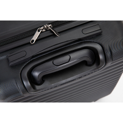 20" Carry on ABS Luggage Lightweight Suitcase, Spinner Wheels, Black