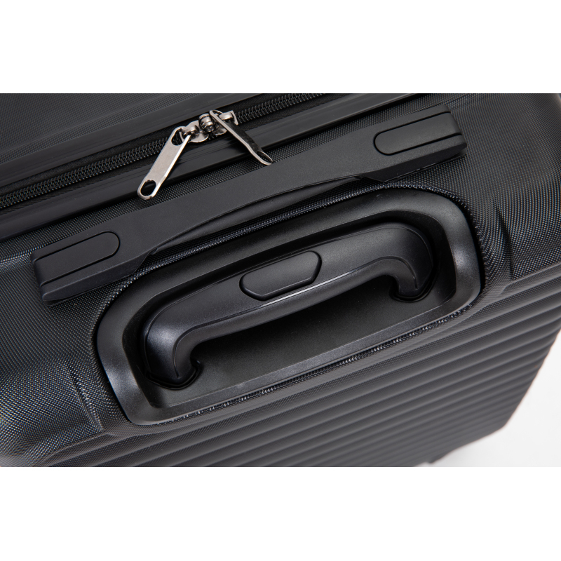 20" Carry on ABS Luggage Lightweight Suitcase, Spinner Wheels, Black