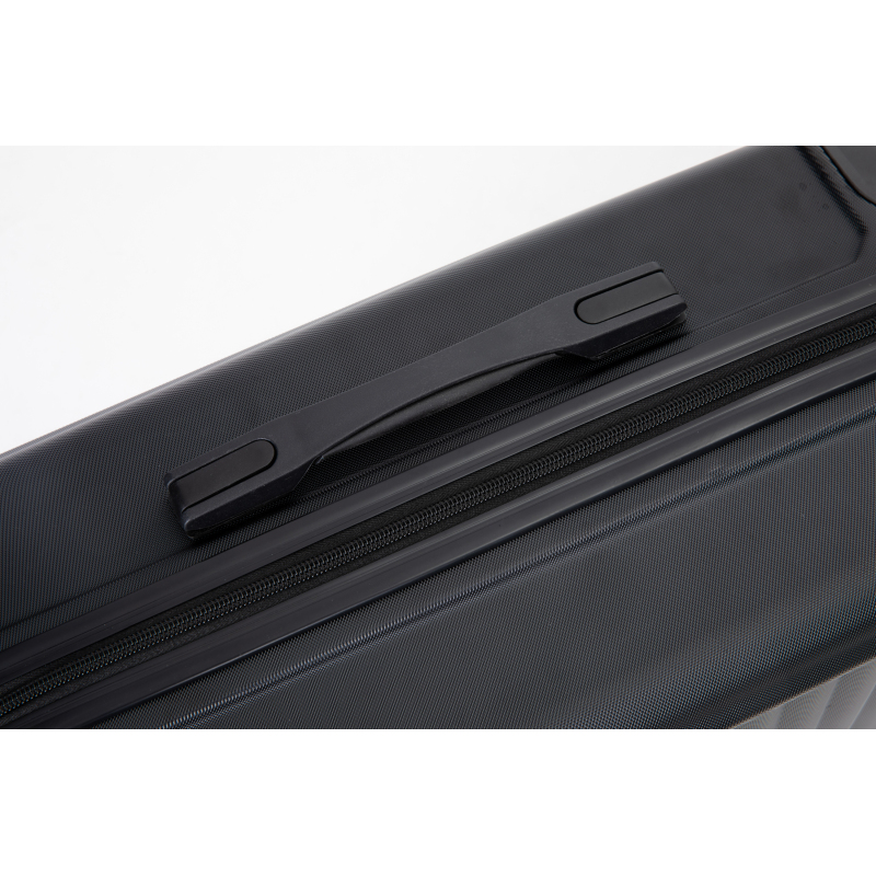 20" Carry on ABS Luggage Lightweight Suitcase, Spinner Wheels, Black