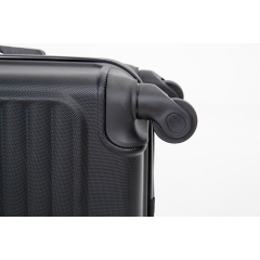 20" Carry on ABS Luggage Lightweight Suitcase, Spinner Wheels, Black