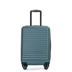 20" Carry on ABS Luggage Lightweight Suitcase, Spinner Wheels, Green