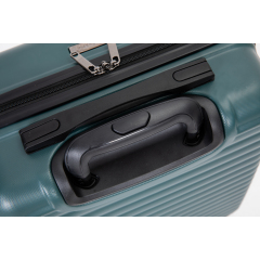 20" Carry on ABS Luggage Lightweight Suitcase, Spinner Wheels, Green