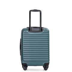 20" Carry on ABS Luggage Lightweight Suitcase, Spinner Wheels, Green