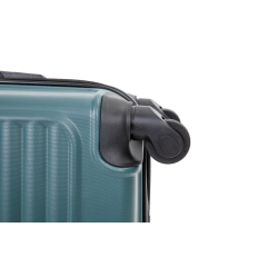 20" Carry on ABS Luggage Lightweight Suitcase, Spinner Wheels, Green