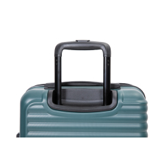 20" Carry on ABS Luggage Lightweight Suitcase, Spinner Wheels, Green