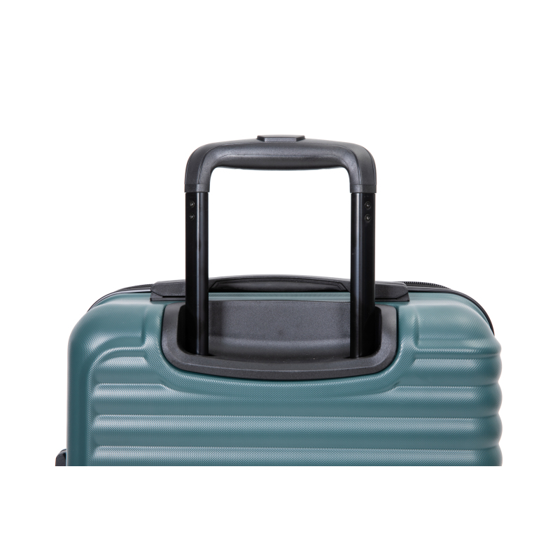 20" Carry on ABS Luggage Lightweight Suitcase, Spinner Wheels, Green
