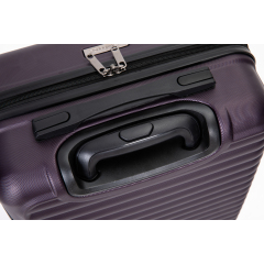 20" Carry on ABS Luggage Lightweight Suitcase, Spinner Wheels, Purple
