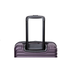 20" Carry on ABS Luggage Lightweight Suitcase, Spinner Wheels, Purple