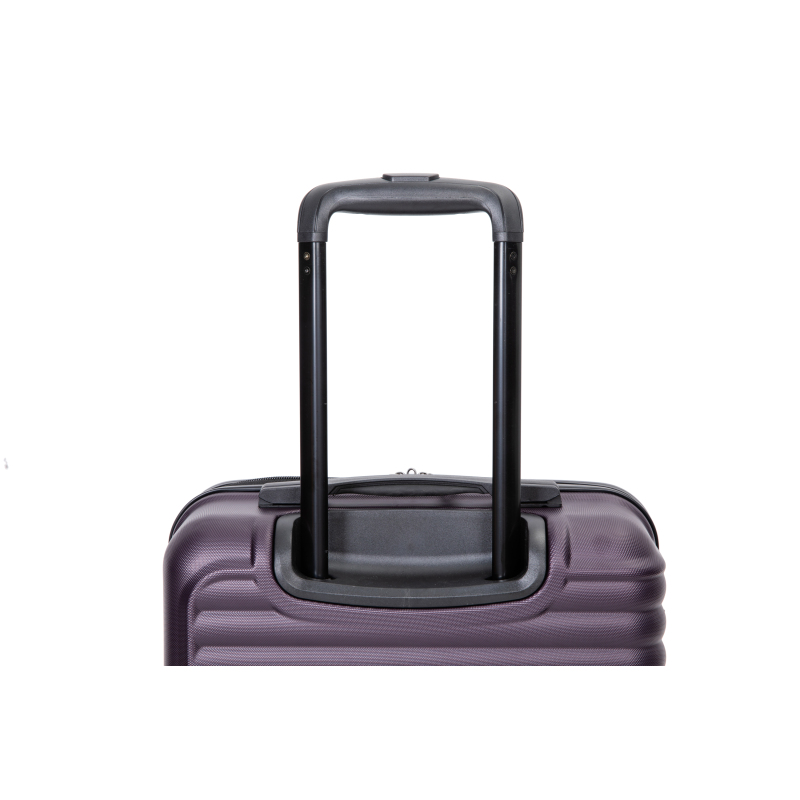 20" Carry on ABS Luggage Lightweight Suitcase, Spinner Wheels, Purple