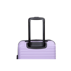 20" Carry on ABS Luggage Lightweight Suitcase, Spinner Wheels, Lavender Purple
