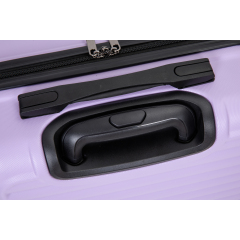 20" Carry on ABS Luggage Lightweight Suitcase, Spinner Wheels, Lavender Purple