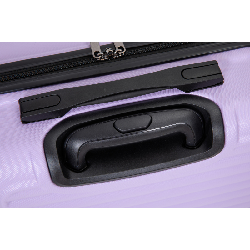 20" Carry on ABS Luggage Lightweight Suitcase, Spinner Wheels, Lavender Purple