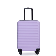 20" Carry on ABS Luggage Lightweight Suitcase, Spinner Wheels, Lavender Purple