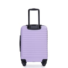 20" Carry on ABS Luggage Lightweight Suitcase, Spinner Wheels, Lavender Purple