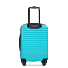 20" Carry on ABS Luggage Lightweight Suitcase, Spinner Wheels, Turquoise