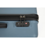 3 Pieces Luggage Sets ABS Lightweight Suitcase with Two Hooks, Spinner Wheels, TSA Lock, (20/24/28) Blue
