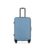 3 Pieces Luggage Sets ABS Lightweight Suitcase with Two Hooks, Spinner Wheels, TSA Lock, (20/24/28) Blue