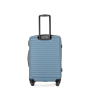 3 Pieces Luggage Sets ABS Lightweight Suitcase with Two Hooks, Spinner Wheels, TSA Lock, (20/24/28) Blue