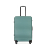 3 Pieces Luggage Sets ABS Lightweight Suitcase with Two Hooks, Spinner Wheels, TSA Lock, (20/24/28) Green