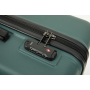 3 Pieces Luggage Sets ABS Lightweight Suitcase with Two Hooks, Spinner Wheels, TSA Lock, (20/24/28) Green