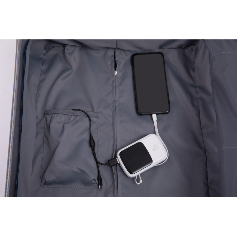 24 "수하물 경량 가방 TSA 잠금 장치 USB 포트 수하물 휠 잠금 장치 인조 가죽 탑 핸들 스피너 휠