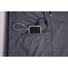 24" Luggage Lightweight Suitcase TSA Lock USB port Luggage Wheel lock Artificial leather Top handle Spinner Wheels