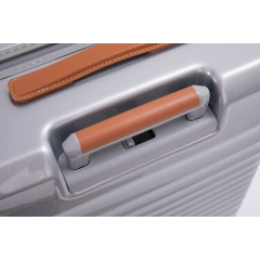 24" Luggage Lightweight Suitcase TSA Lock USB port Luggage Wheel lock Artificial leather Top handle Spinner Wheels