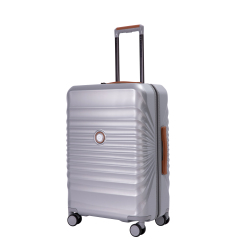 24" Luggage Lightweight Suitcase TSA Lock USB port Luggage Wheel lock Artificial leather Top handle Spinner Wheels