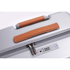 24" Luggage Lightweight Suitcase TSA Lock USB port Luggage Wheel lock Artificial leather Top handle Spinner Wheels