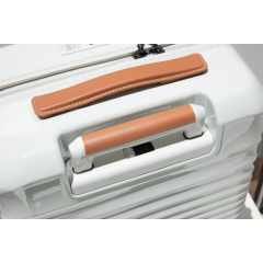 24" Luggage Lightweight Suitcase TSA Lock USB port Luggage Wheel lock Artificial leather Top handle Spinner Wheels