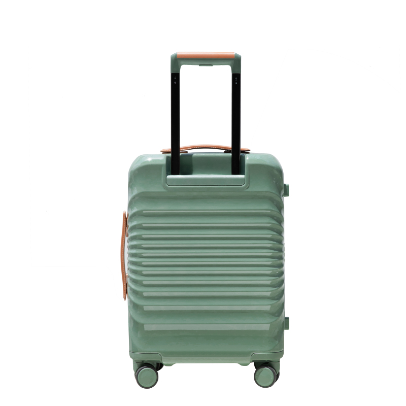 24" Luggage Lightweight Suitcase TSA Lock USB port Luggage Wheel lock Artificial leather Top handle Spinner Wheels