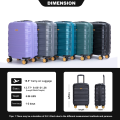 Carry On Luggage Airline Approved18.5" Carry On Suitcase With TSA Approved Carry On Luggage With Wheels Carry on Bag Hard Shell Suitcases