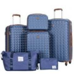 Travelhouse Luggage Set 3 Piece Hardside Suitcase TSA Lock Spinner Wheels Hardshell Luggage with Duffel Bag.(Blue)