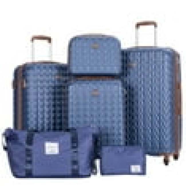 Travelhouse Luggage Set 3 Piece Hardside Suitcase TSA Lock Spinner Wheels Hardshell Luggage with Duffel Bag.(Blue)