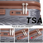 Travelhouse Luggage Set 3 Piece Hardside Suitcase TSA Lock Spinner Wheels Hardshell Luggage with Duffel Bag.(Gray)