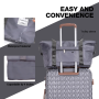 Travelhouse Luggage Set 3 Piece Hardside Suitcase TSA Lock Spinner Wheels Hardshell Luggage with Duffel Bag.(Gray)