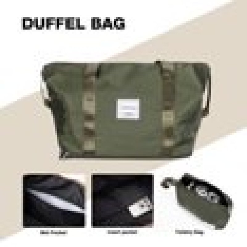 Travelhouse Luggage Set 3 Piece Hardside Suitcase TSA Lock Spinner Wheels Hardshell Luggage with Duffel Bag.(Green)