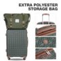 Travelhouse Luggage Set 3 Piece Hardside Suitcase TSA Lock Spinner Wheels Hardshell Luggage with Duffel Bag.(Green)
