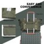 Travelhouse Luggage Set 3 Piece Hardside Suitcase TSA Lock Spinner Wheels Hardshell Luggage with Duffel Bag.(Green)