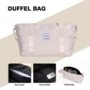 Travelhouse Luggage Set 3 Piece Hardside Suitcase TSA Lock Spinner Wheels Hardshell Luggage with Duffel Bag.(White)