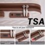 Travelhouse Luggage Set 3 Piece Hardside Suitcase TSA Lock Spinner Wheels Hardshell Luggage with Duffel Bag.(White)