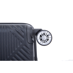 2Piece Luggage Sets ABS Lightweight Suitcase , Spinner Wheels, (20/14) Black