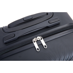 2Piece Luggage Sets ABS Lightweight Suitcase , Spinner Wheels, (20/14) Black