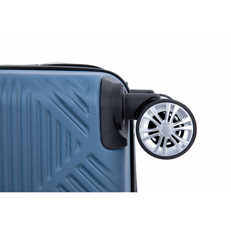 2Piece Luggage Sets ABS Lightweight Suitcase , Spinner Wheels, (20/14) Blue
