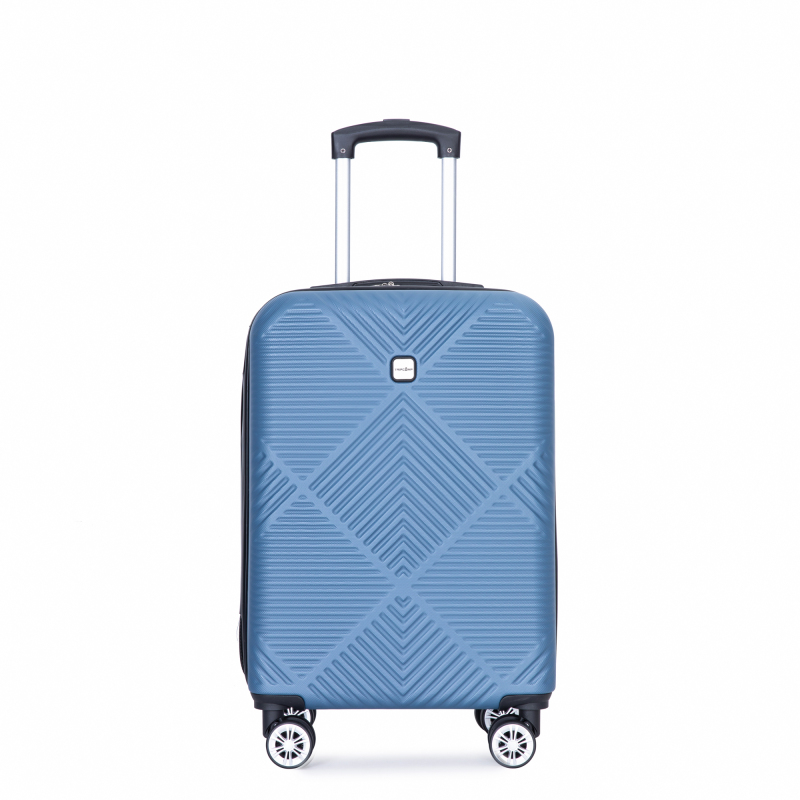 2Piece Luggage Sets ABS Lightweight Suitcase , Spinner Wheels, (20/14) Blue