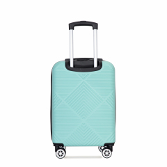 2Piece Luggage Sets ABS Lightweight Suitcase , Spinner Wheels, (20/14) Light Blue