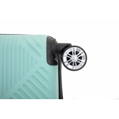 2Piece Luggage Sets ABS Lightweight Suitcase , Spinner Wheels, (20/14) Light Blue