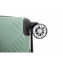 2Piece Luggage Sets ABS Lightweight Suitcase , Spinner Wheels, (20/14)Olive Green